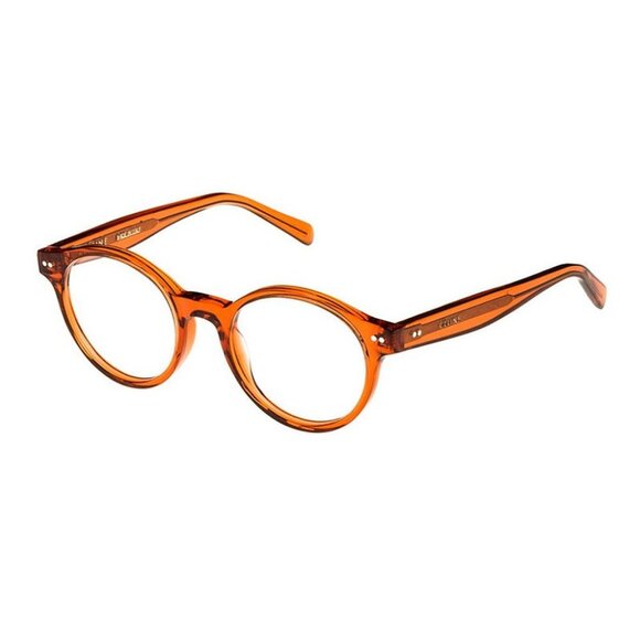 NEW CELINE EYEGLASSES CL50008I 042 WOMEN ORANGE ROUND CL 50008I 042 - Picture 1 of 3